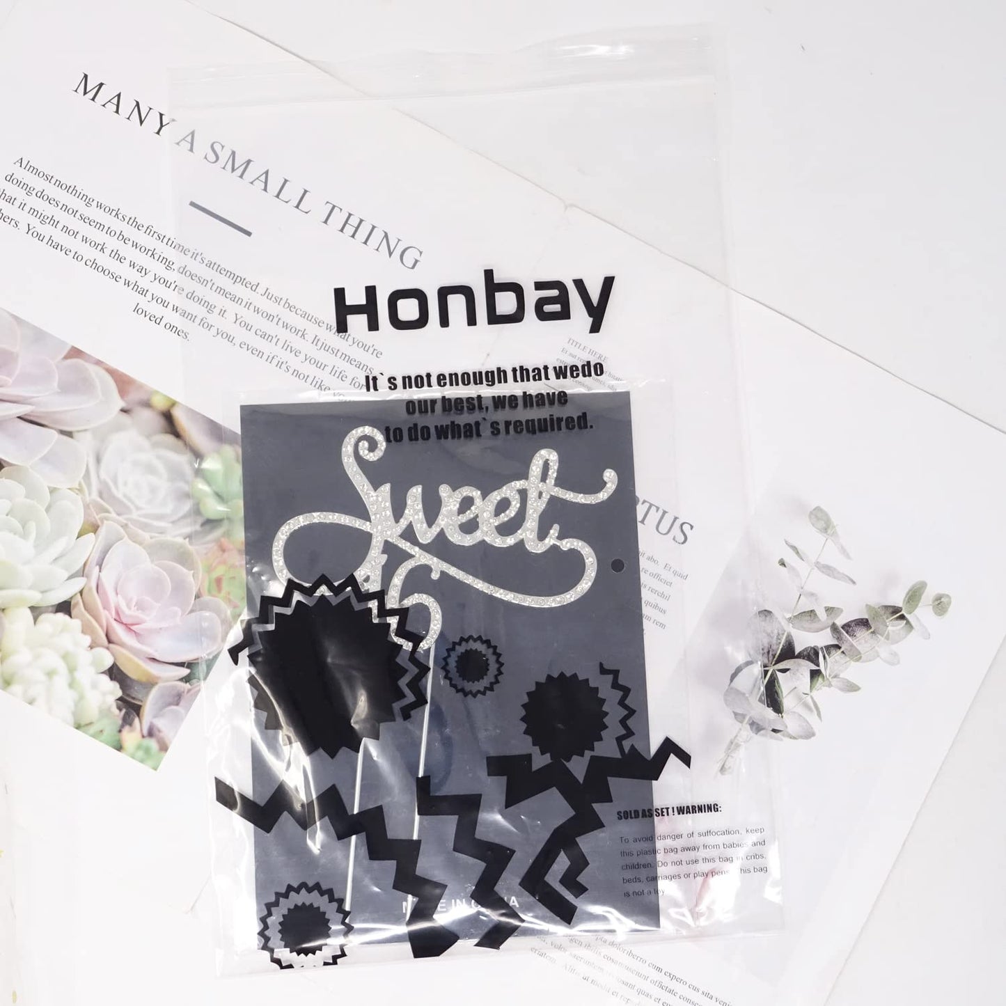 Honbay Sweet 16 Cake Topper Enhanced Sparkly Crystal Rhinestones Cake Topper Cake Decoration For 16Th Birthday Party (Silver)