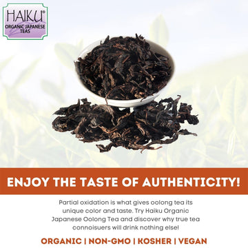 Haiku Organic Japanese Oolong Tea, Non-Gmo, Kosher, Usda Organic, 1 Box (16 Teabags)