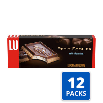 LU Petit Ecolier Milk Chocolate Biscuit Cookies, 12 Count, 5.3 oz Boxes