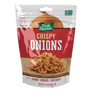 Fresh Gourmet Crispy Onions Snack And Salad Topper (3.5 Ounce (Pack Of 4))
