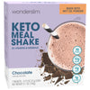 WonderSlim Keto Meal Replacement Shake, Chocolate, Low Carb, C8 MCTs, 12g Protein, Collagen, 25 Vitamins & Minerals, Gluten Free