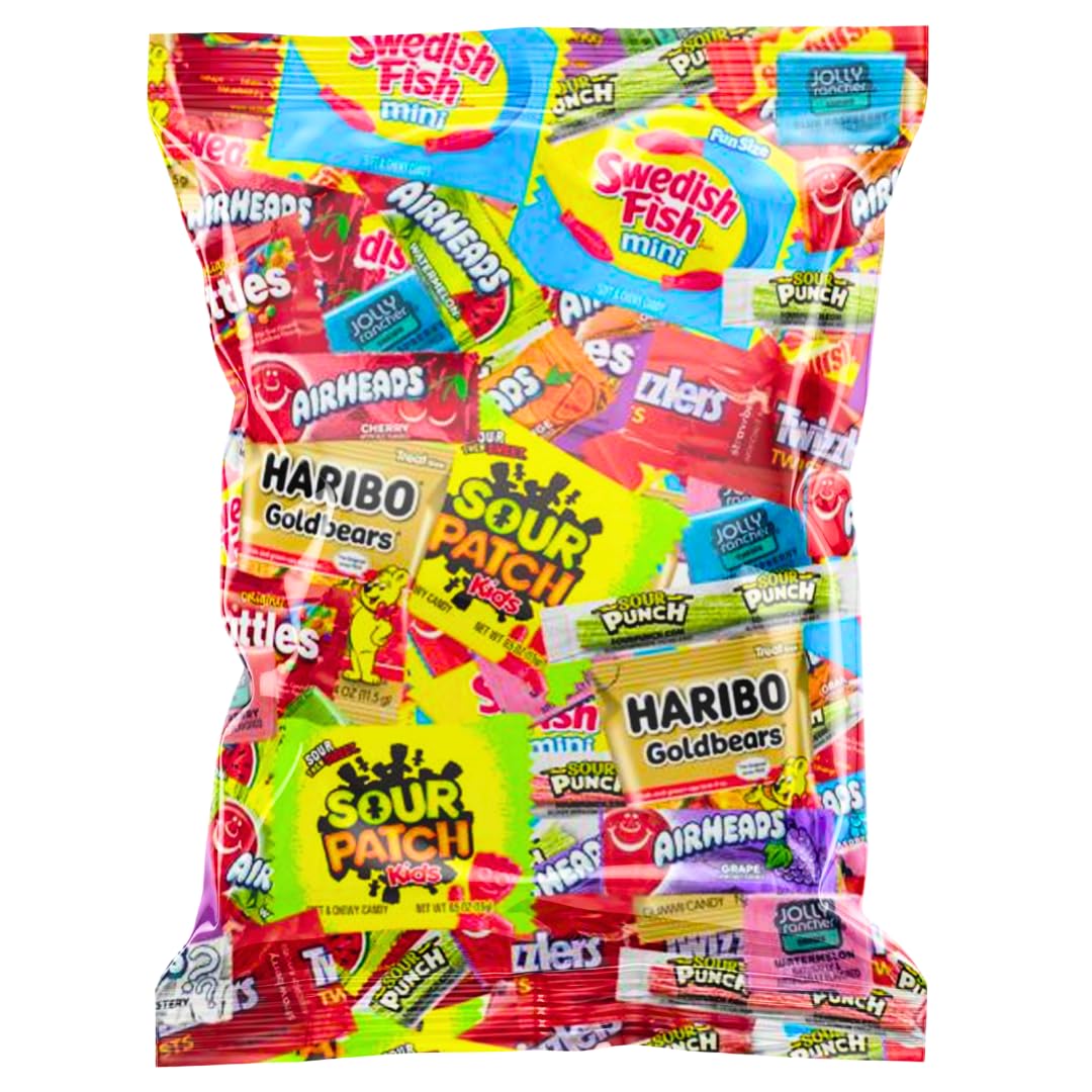 Halloween Assorted Candy Variety Mix - Individually Wrapped Fruity Chewy & Hard Candies for Trick-or-Treaters Pinatas Party Favors & Holiday Celebrations (2 LB)