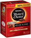Nescafe Tasters Choice, House Blend Instant Coffee Single Serve Sticks, 18 Count