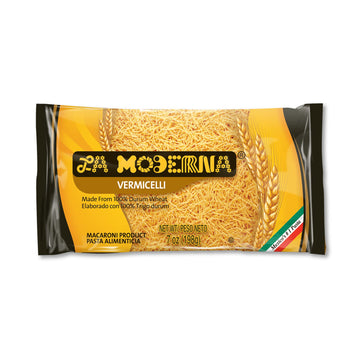La Moderna, Vermicelli, Pasta, Hecha Con Sémola De Trigo Durum, Enriquecida Con Vitaminas Y Hierro, 7 Oz