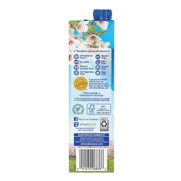 Blue Diamond Almonds Breeze Dairy Free Almondmilk, Vanilla, 384 Fl Oz (Pack of 12)