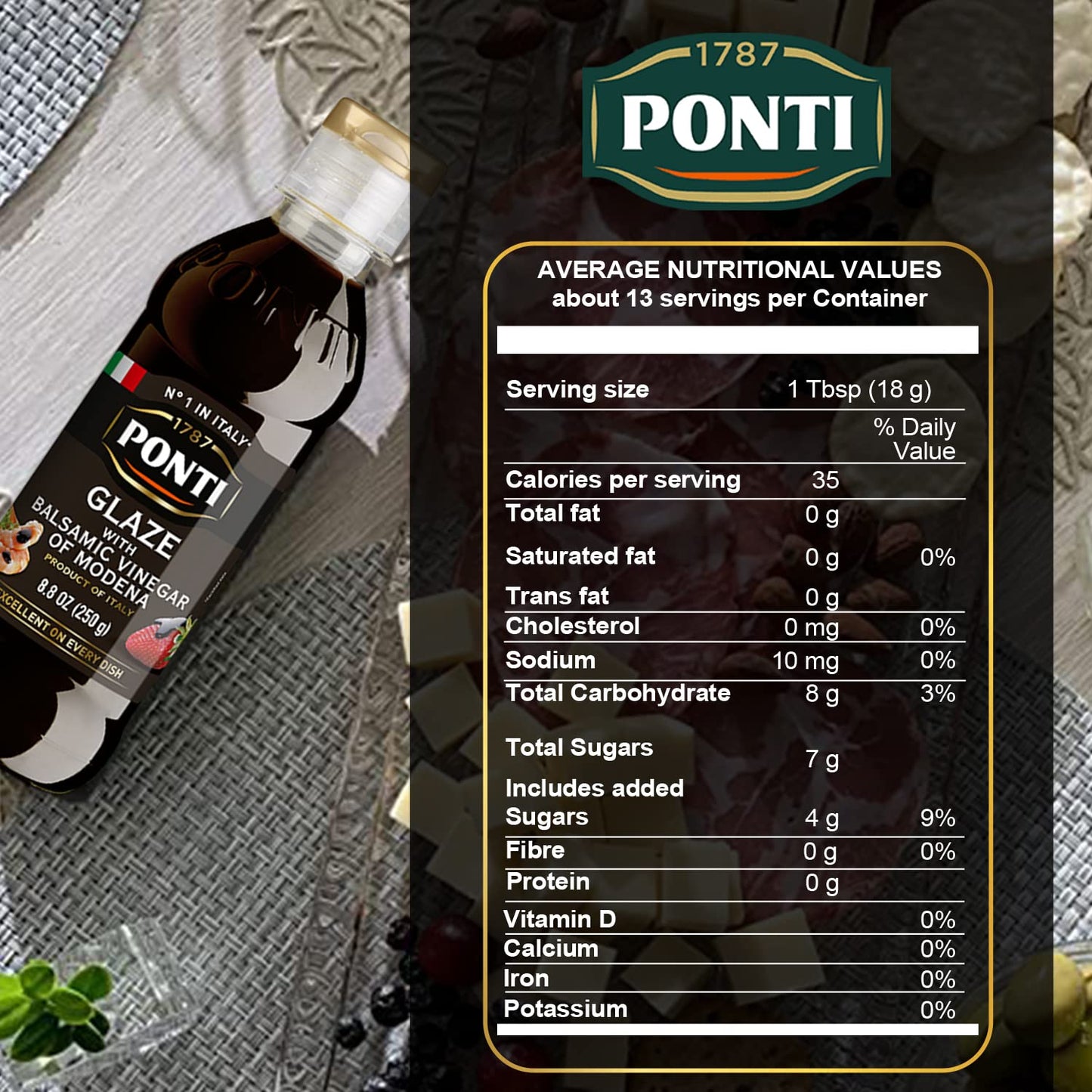 Ponti Glaze With Moscato Grape Must Balsamic