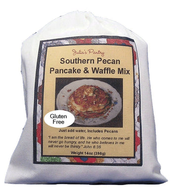 Gluten Free Pecan Pancake and Waffle Mix with 2oz pecans