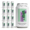 Something & Nothing Mango & Thai Basil Flavored Sparkling Water | Lightly Carbonated & Full of Flavor with Added G & Lemon Juice | Vegan & Low Calorie enhanced Soda | 12 Fl Oz Cans (Pack of 12)