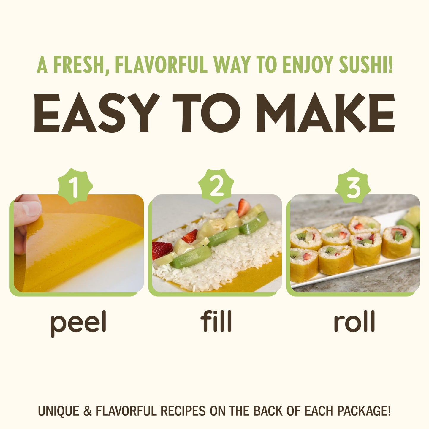 Mango Chipotle Origami Sushi Wraps