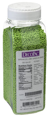 DecoPac Lime Green Sprinkles | Extra Large 26oz Pack | Cake Sprinkle Mix, Fancy Sprinkles For Cake Decorating, Handheld Containe