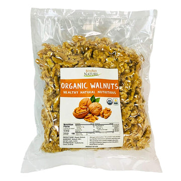 Beyond Nature Organic Raw Walnuts - Unsalted 2 Pound (32 Oz) Vacuum Sealed, Non Gmo, No Salt, Low Carb, Keto Friendly & Vegan Sn