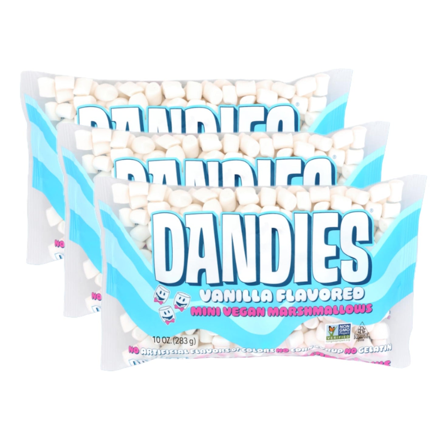 Dandies Mini Vegan Marshmallows No Artificial Flavorings Food Dyes Corn Syrup Or Gelatin Perfect For Roasting Smores Or Snacking (3 Pack)