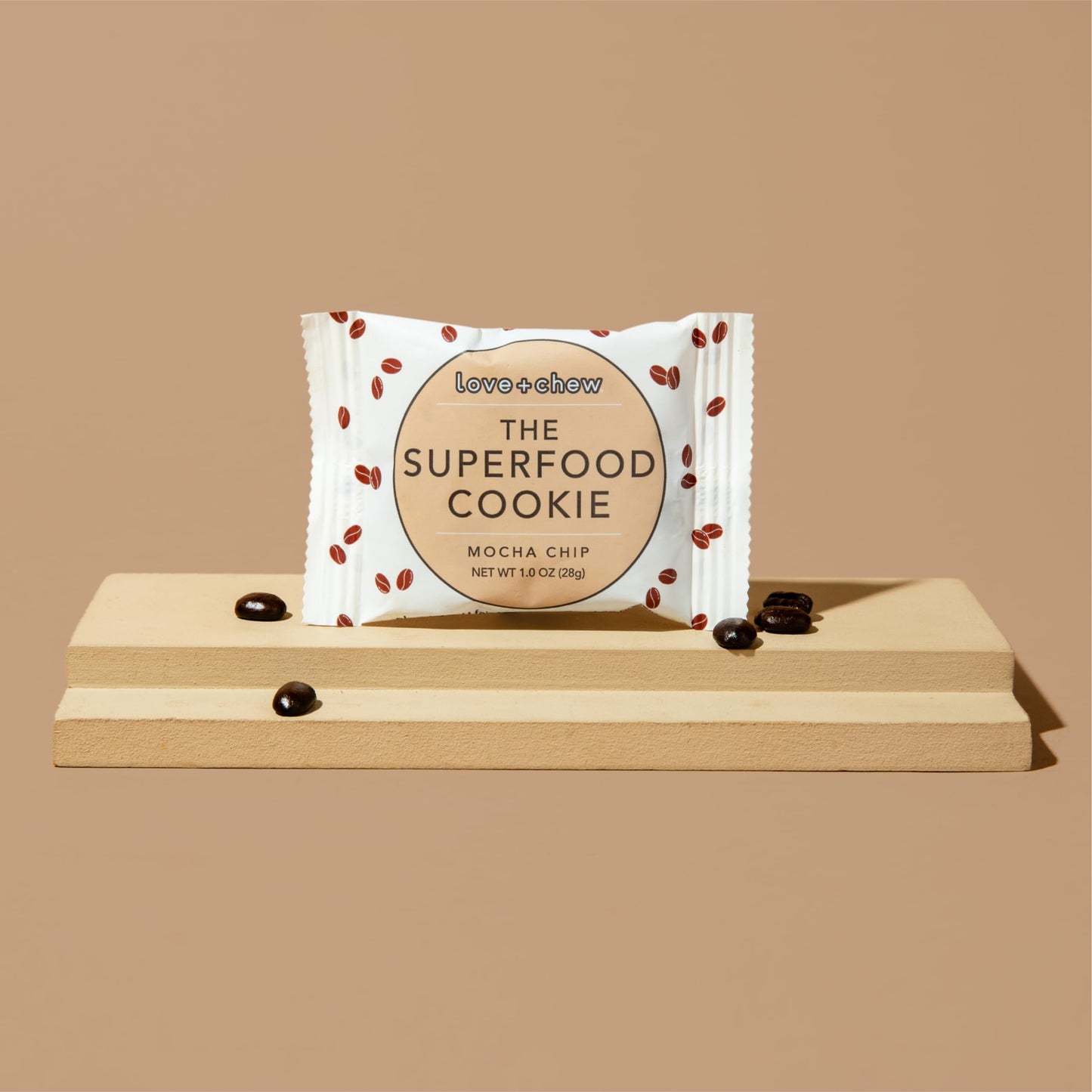 Love + Chew, Mocha Chip Minis - 18 Count - Tasty Gluten Free Cookies - Vegan - Healthy, Paleo, Non GMO Snacks - Individually Wra