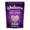 Wholesome Sweeteners 4-Pound Organic Cane Sugar, Fair Trade, Non Gmo, Gluten Free & Vegan For Baking And Sweetening, 6 Pack