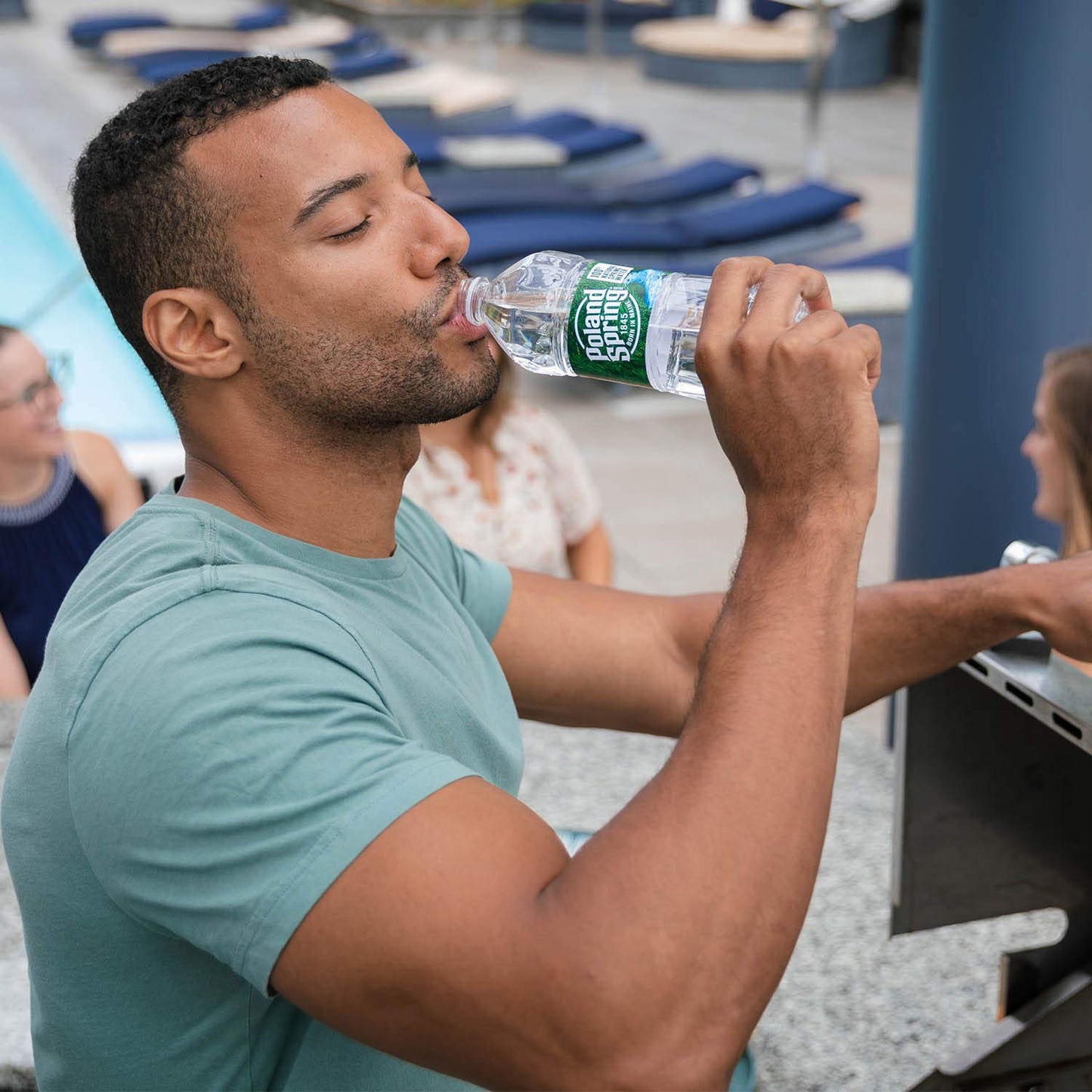 Poland Spring 100% Natural Spring Water, 101.4 Fl Oz,Pack Of 6
