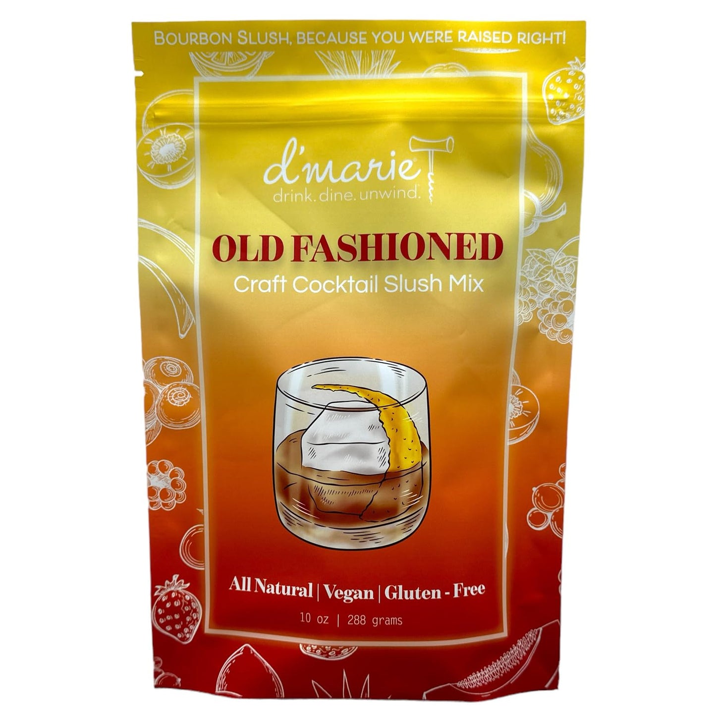 Frozen Mixed Flavor Drink Mix - Makes 10 Old Fashioned Slushies - Drink Powder Pouches For Beverage-Style - All Natural Low Sugar Mixer No Blender Needed