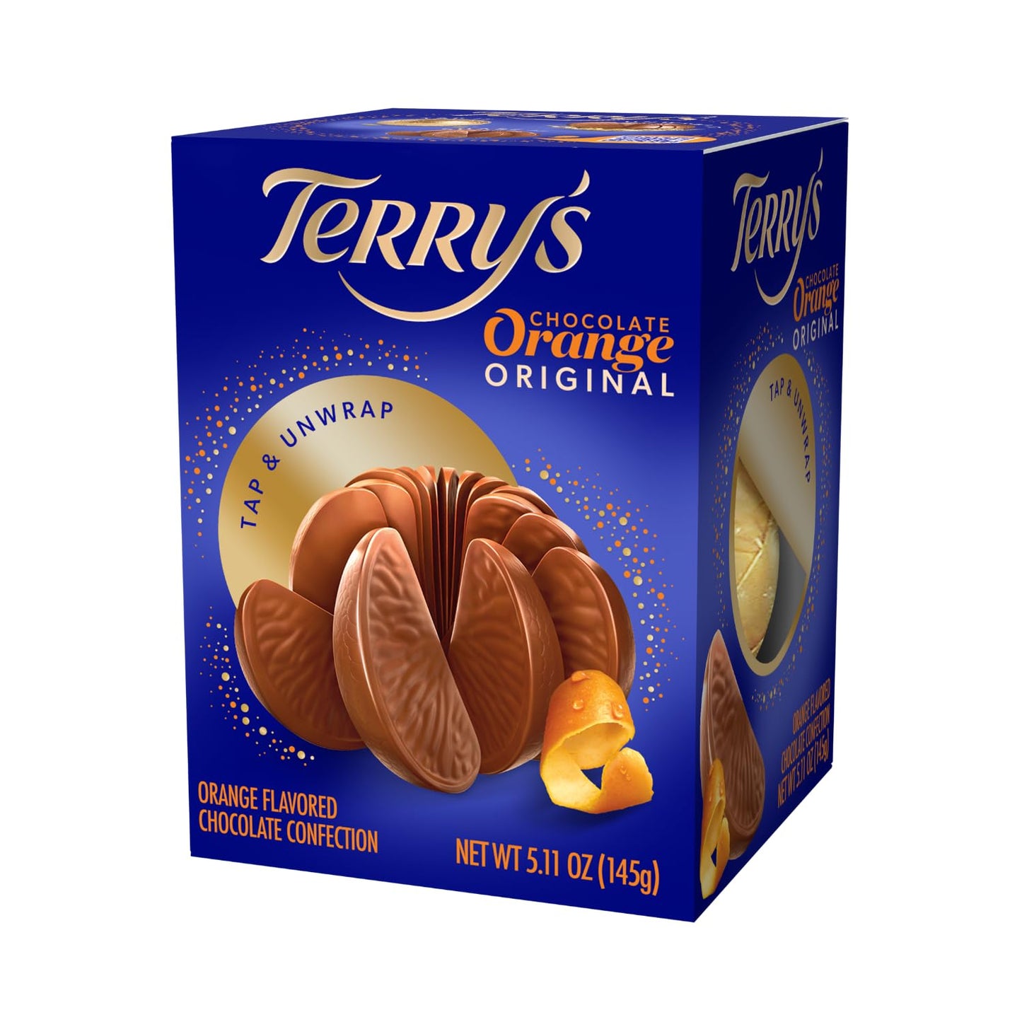 Terrys Milk Chocolate Oranges Large Delicious Tasting Chocolate - Stocking Stuffer and Party Favors - Great for Sharing with Friends and Family