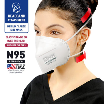 Bnx N95 Mask Niosh Certified Made In Usa Particulate Respirator Protective Face Mask (10-Pack, Approval Number Tc-84A-9315 / Mod