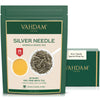 Vahdam, Silver Needle White Tea Loose Leaf (25 Cups/1.76Oz) Gluten Free | Pure Unblended Loose Leaf Tea | Vacuum Sealed | Brew A
