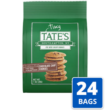 Tates Bake Shop Tiny Chocolate Chip Cookies, 24 - 1 oz Bags