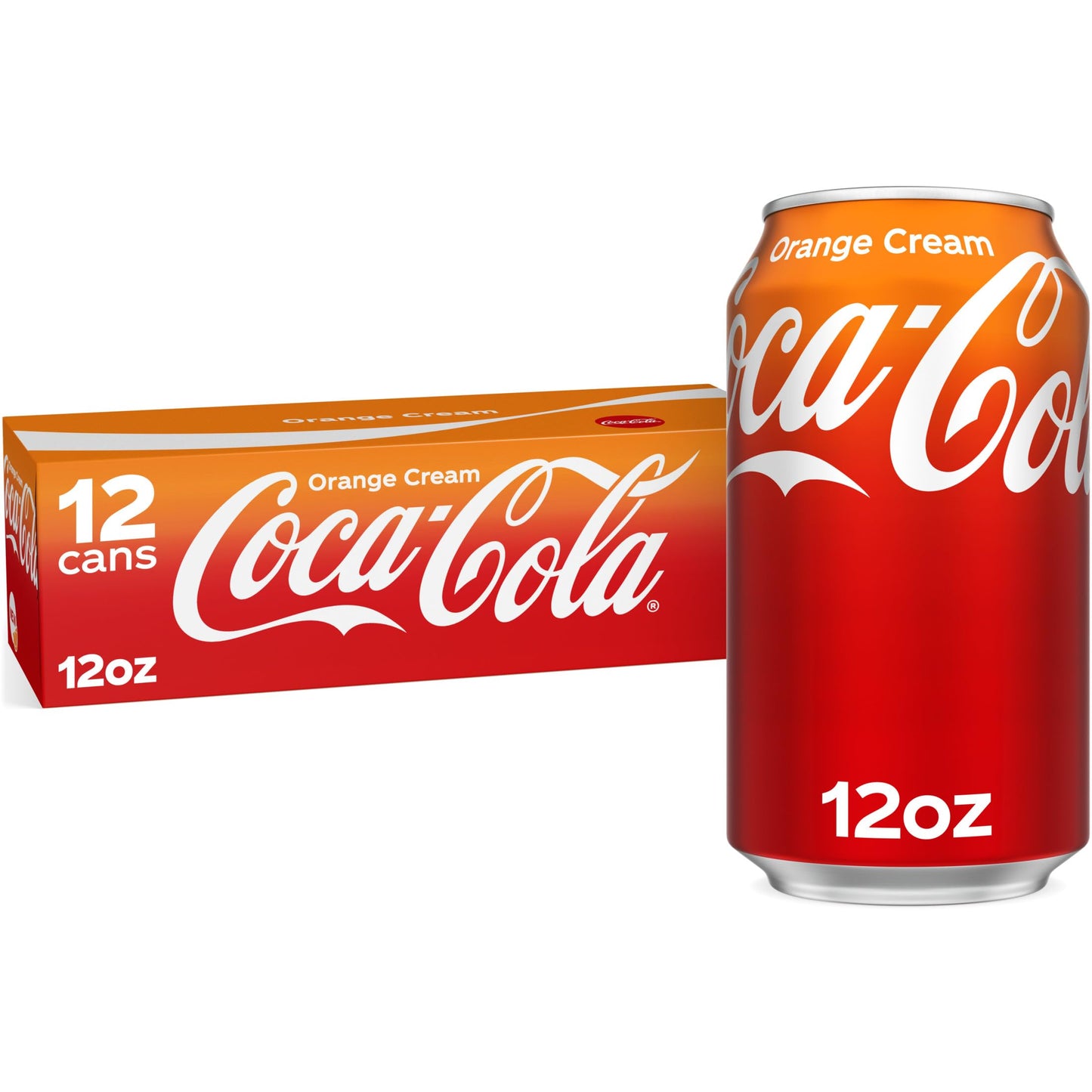 Coca-Cola Coke Orange Cream Soda, 12oz Cans, 12 Pack, Model 049000558845