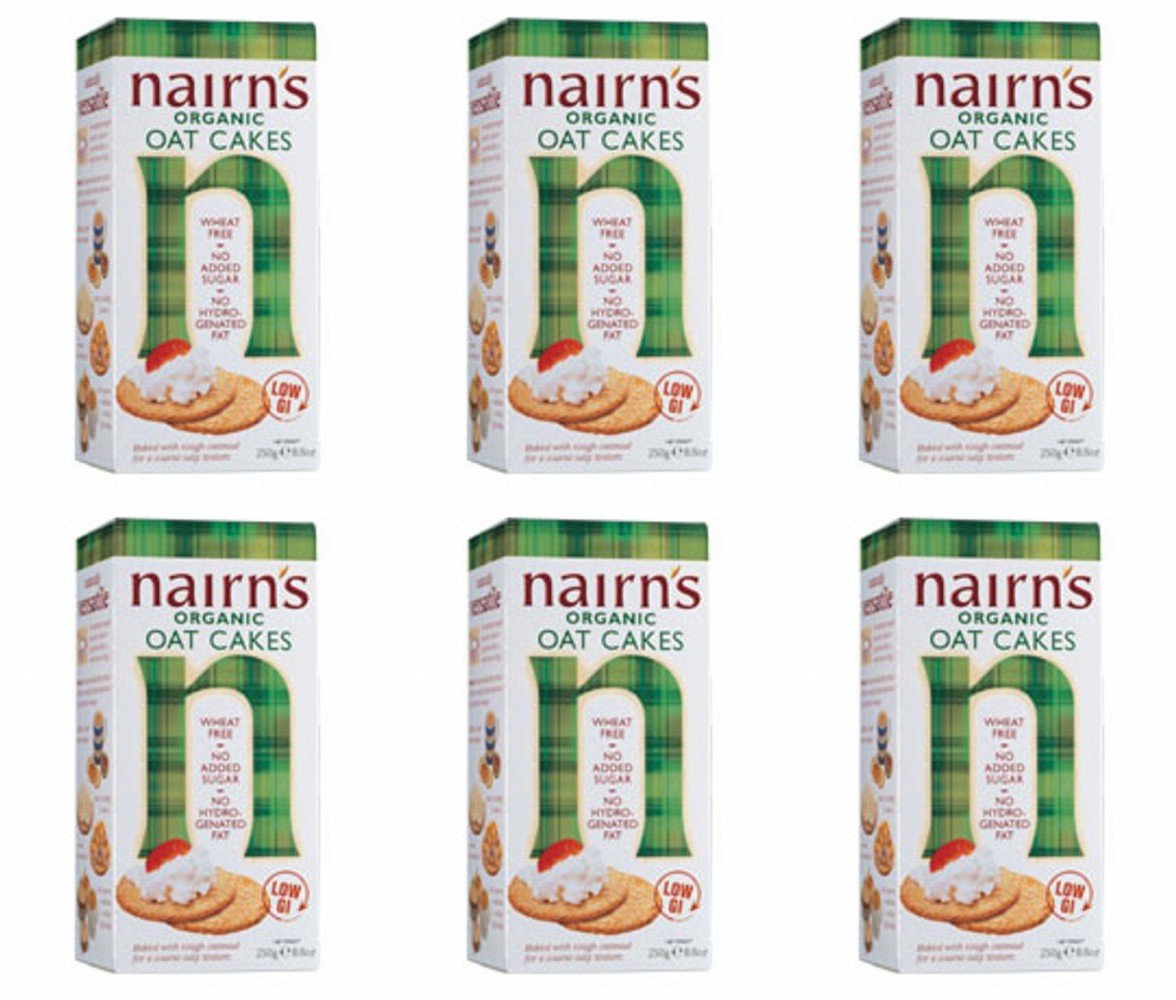 Nairn'S Organic Oat Cake Crackers, 8.8-Ounce Boxes (Pack Of 6)