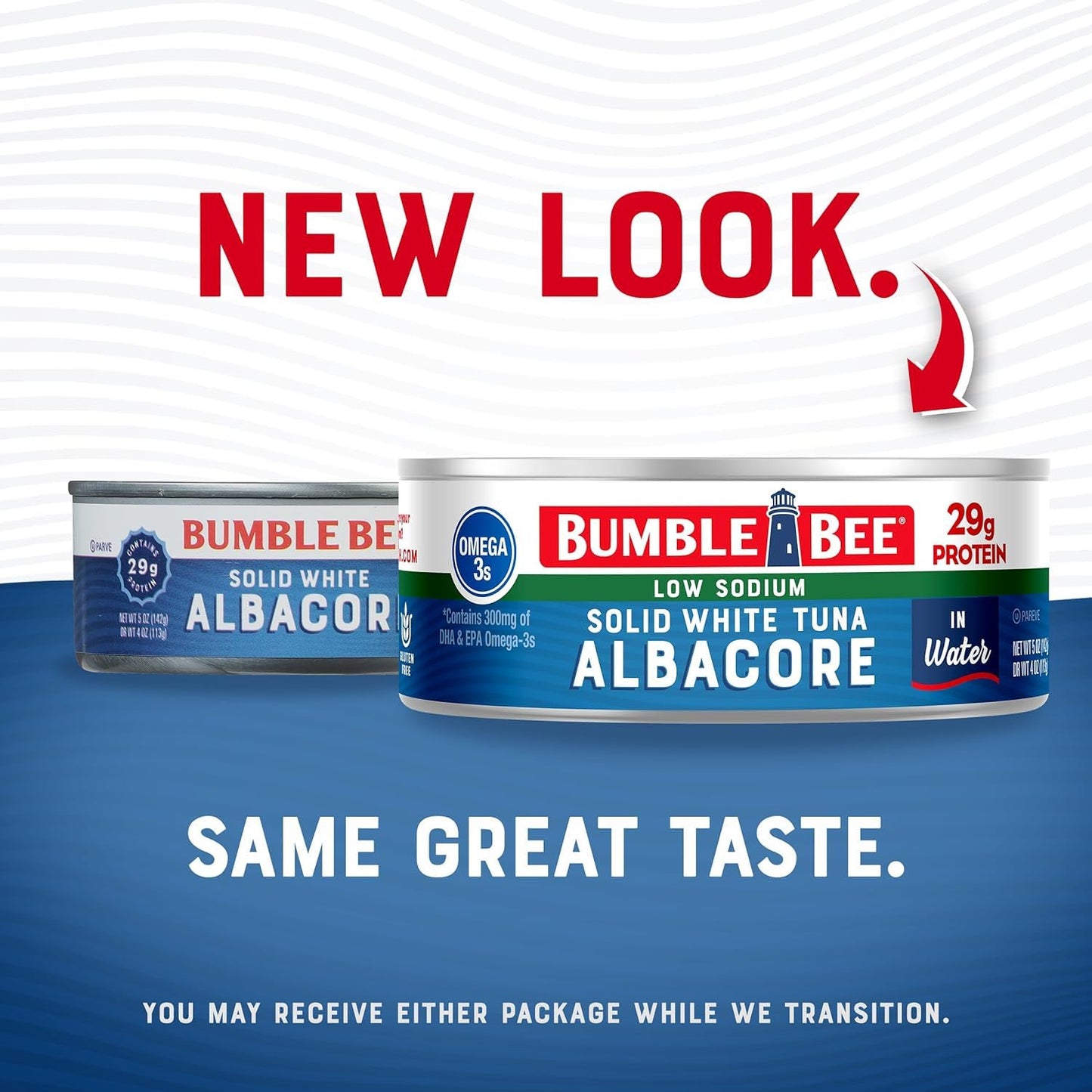 Bumble Bee Low Sodium Solid White Albacore Tuna In Water, 5 Oz Can (Pack Of 4) - Wild Caught Tuna - 29G Protein Per Serving, High In Omega-3S - Non-Gmo Project Verified, Gluten Free, Kosher