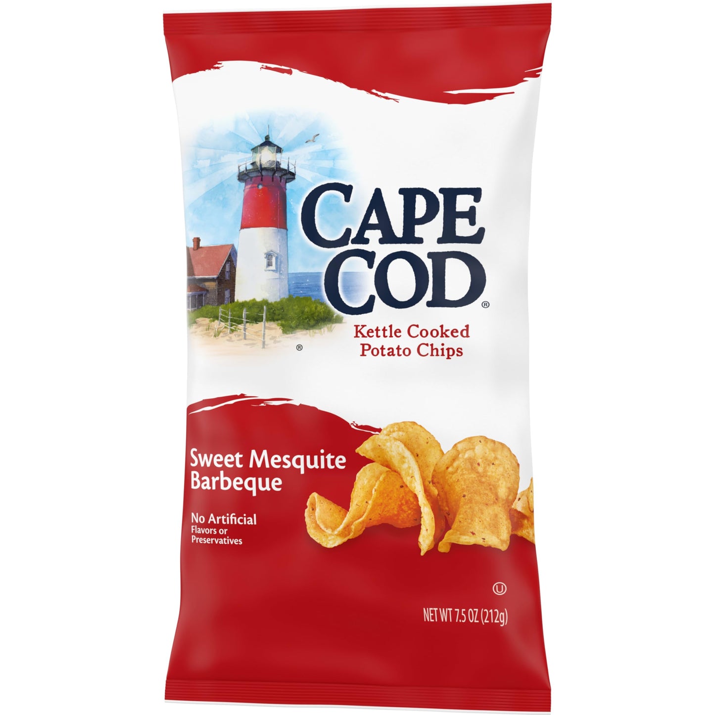 Cape Cod Potato Chips Sweet Mesquite Barbeque Kettle Chips 7.5 Oz