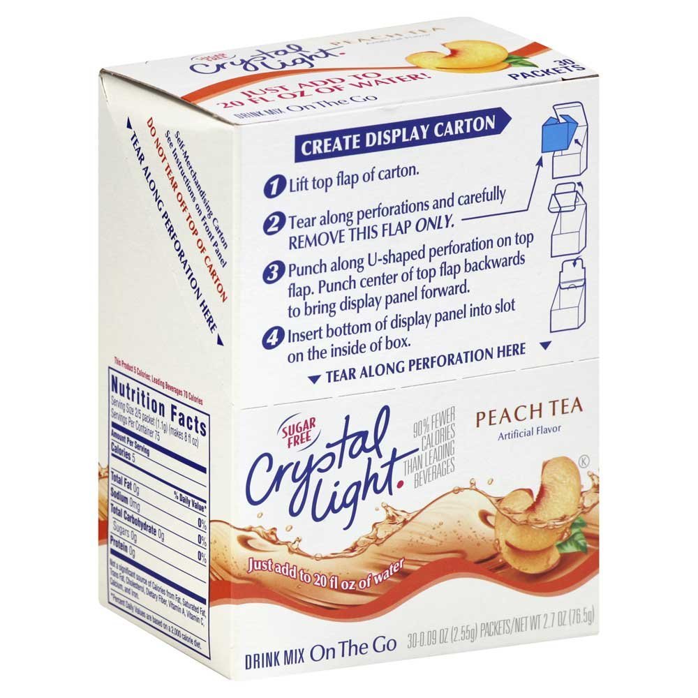Marjack On-The-Go Mix Sticks, 09oz, 30/BX, Peach Tea