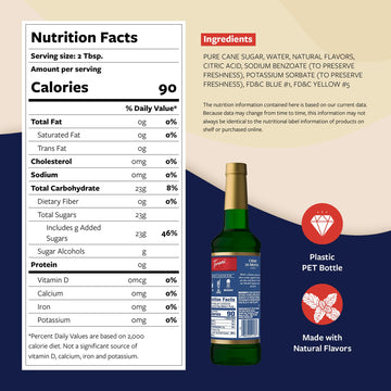 Torani Coffee Syrup, Crme De Menthe Flavored Syrup For Drinks, Pump Included, 25.4 Fl Oz