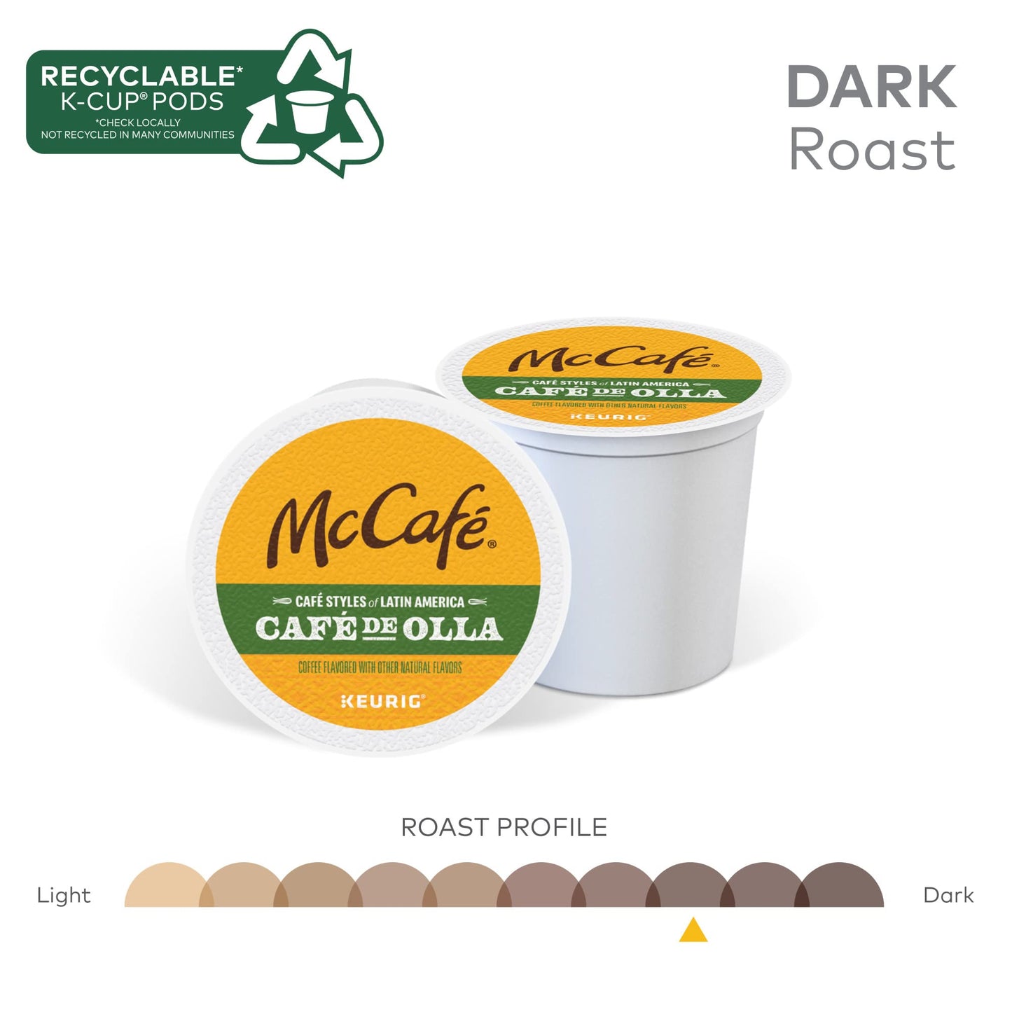 McCafe Cafe de Olla K-Cup Coffee Pods, 20 Count, Single Serve, Latin American Style