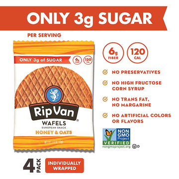 Rvw Wfl Hny&Oats Ls 4Pk ( 12 X 4.64 Oz )