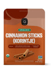 FGO Organic Korintje Cinnamon Sticks, from Indonesia, 100+ Sticks 2 3/4 Packaging May Vary (Pack of 1)