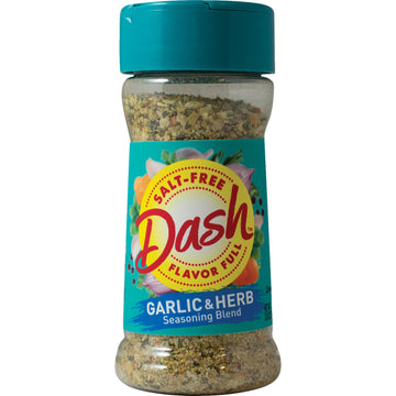 Dash Salt-Free Seasoning Blend, Garlic & Herb, 2.5 Ounce