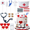 Nurse Cake Topper Nursing Cupcake Toppers Nurse Graduation Cake Decorations Rn Theme Party Favors Nurse Decorations For Nursing