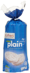 Mother'S Whole Grain Rice Cakes Plain Salted, 4.5 Ounce
