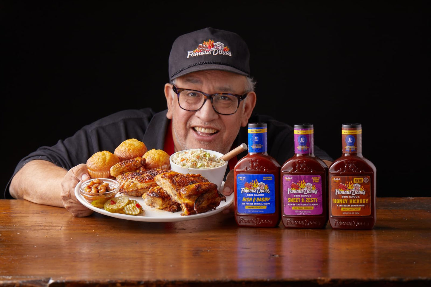 Famous Dave'S Bbq Variety Pack With Devil'S Spit, Sweet & Zesty And Rich & Sassy, Grill, Smoke, Bake, 20 Ounce 3-Pack