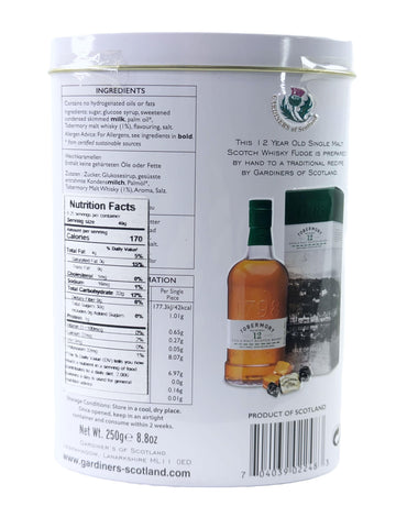 Gardiners of Scotland Tobermory Single Malt Flavored Fudge, 8.8oz Tin
