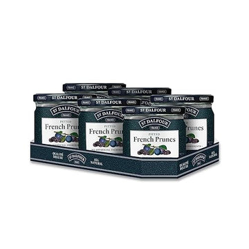 St. Dalfour Pitted French Prunes - 7Oz - All-Natural, No Sulfites, Preservatives Or Artificial Ingredients - Made In France - Pack Of 6