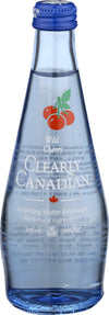 Clearly Canadian, Sparkling Water, Wild Cherry, Clear, 11 Fl Oz