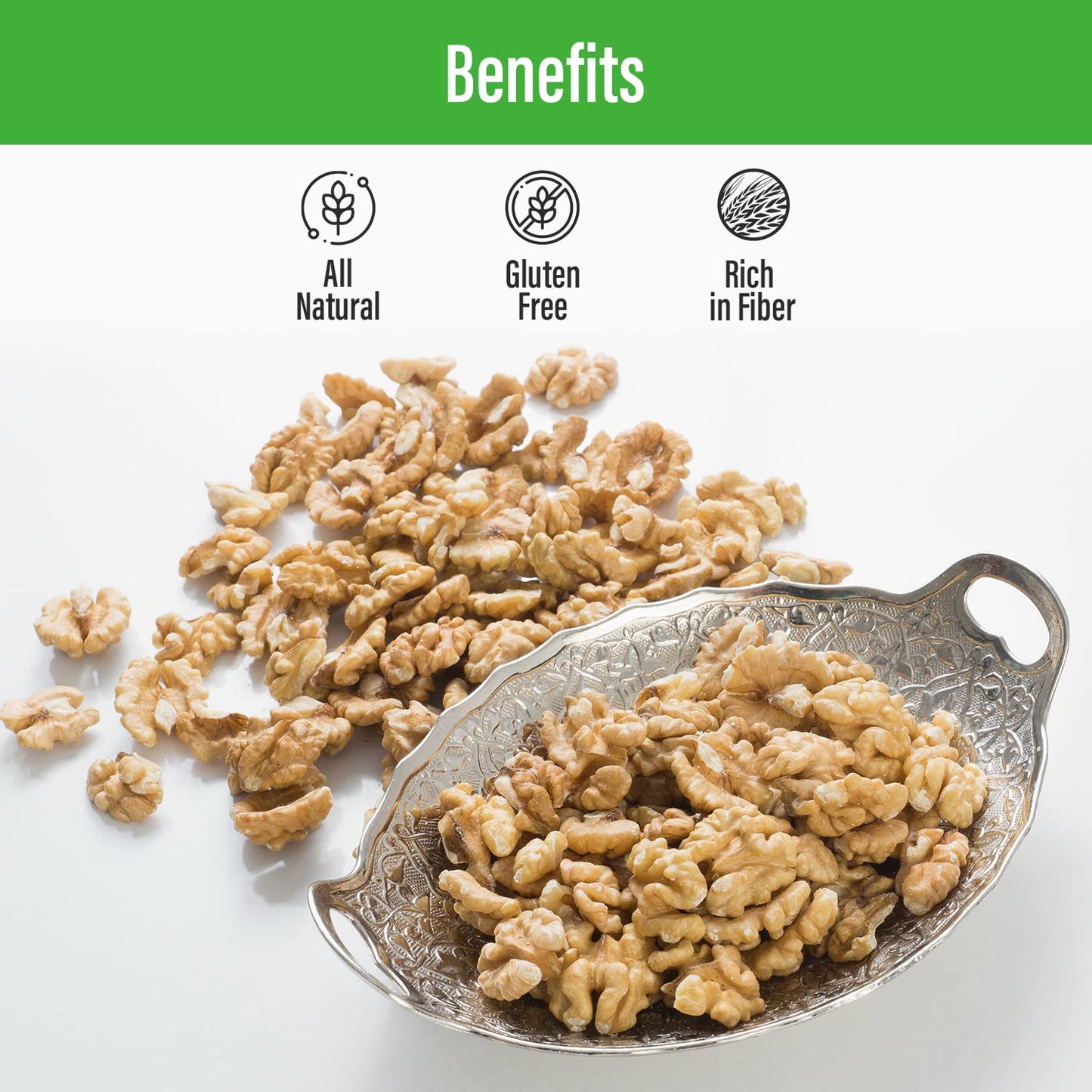 Walnuts Halves & Pieces, Raw 5 lbs. - Sincerely Nuts