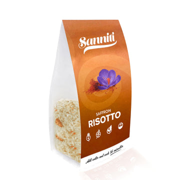 Sanniti Italian Saffron Risotto | Gluten Free | Vegan | Natural Ingredients | Add Water And Cook, 7.58 Oz (Pack Of 3)