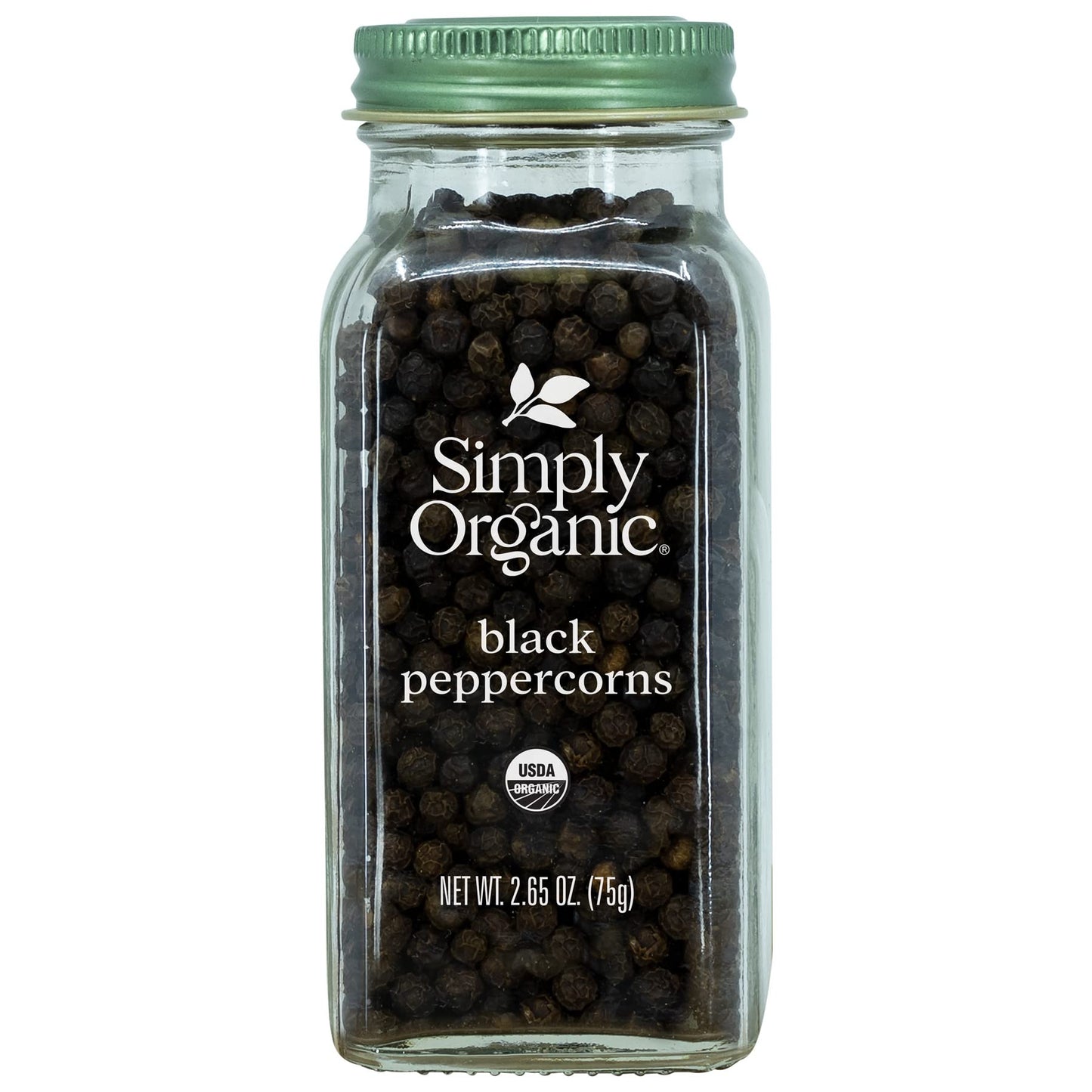 Simply Organic Whole Black Peppercorns, Certified Organic | 2.65 Oz | Pack Of 6 | Piper Nigrum L.