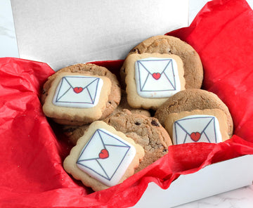 Care Package Gift Basket Sending Love Hugs Cookie Chocolate Chip Cookies Fudge Filled For Men Women Kids | Individually Wrapped