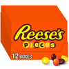 REESE S PIECES Peanut Butter in a Crunchy Shell, Candy Boxes, 4 oz (12 Count)
