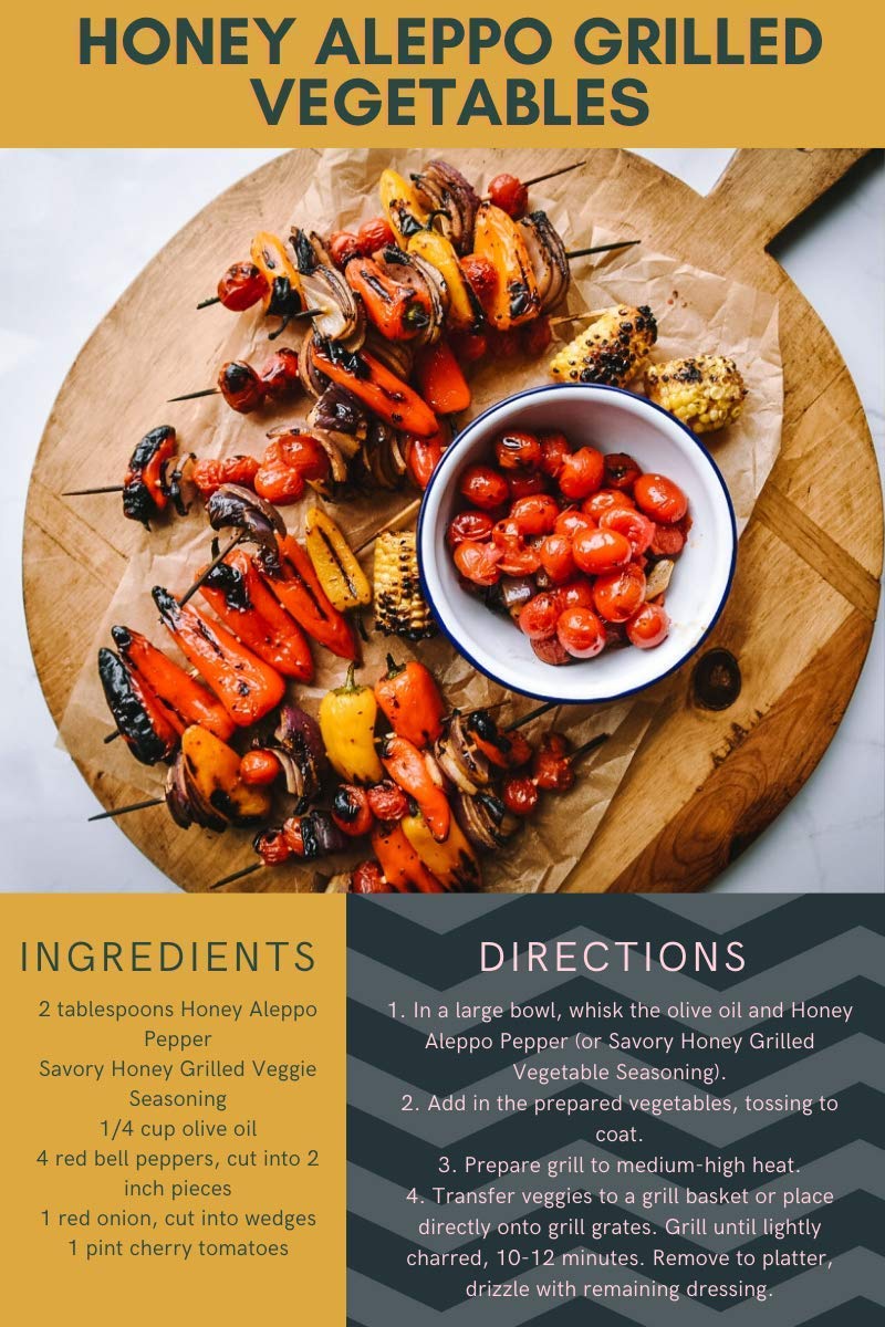 Honey Aleppo Pepper- 6.8 Oz. Jar (Pack Of 2) -A Sweet And Savory Unique Seasoning Blend With A Touch Of Heat. There Is Nothing L