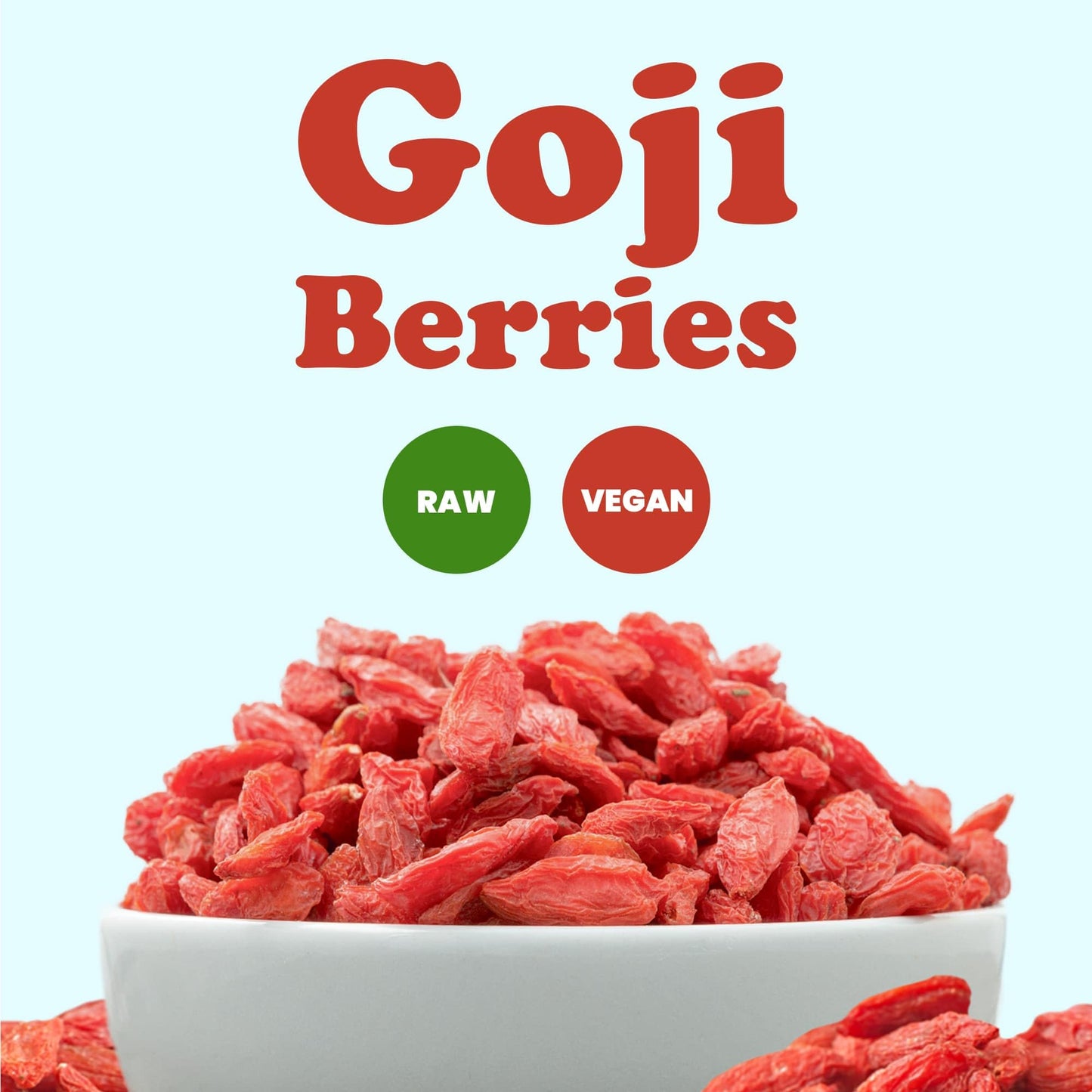 Food To Live Goji Berries, 3 Pounds Sun-Dried, Large And Juicy, Unsweetened, Vegan, Bulk. High In Iron, Vitamins A, And C. Fruit Snack. For Baked Goods, Tea, Smoothie, Yogurt, Oatmeal
