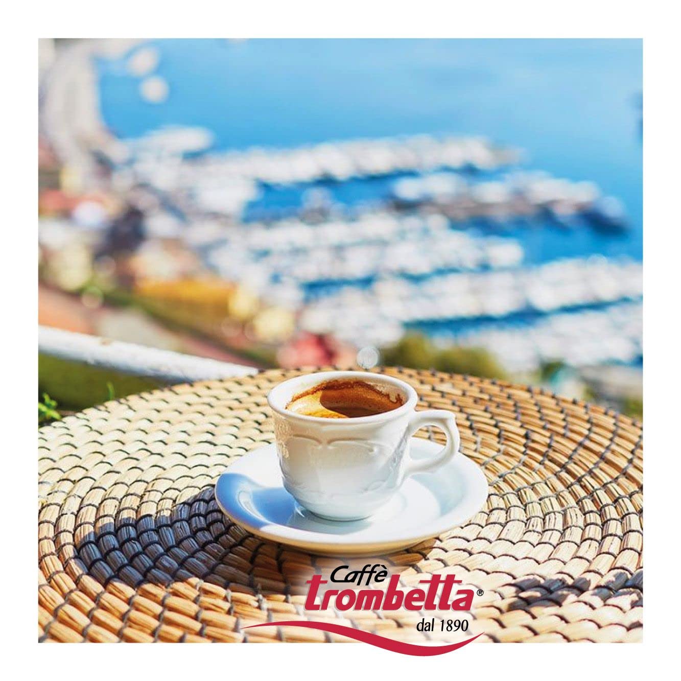 Trombetta Caffe Gold Bar Whole Espresso Coffee Beans, 2.2 Lb Italian Coffee Beans Whole