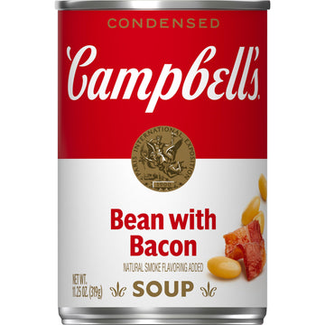 Campbell'S Condensed Bean With Bacon Soup, Natural Smoke Flavoring Added, 11.25 Oz Can