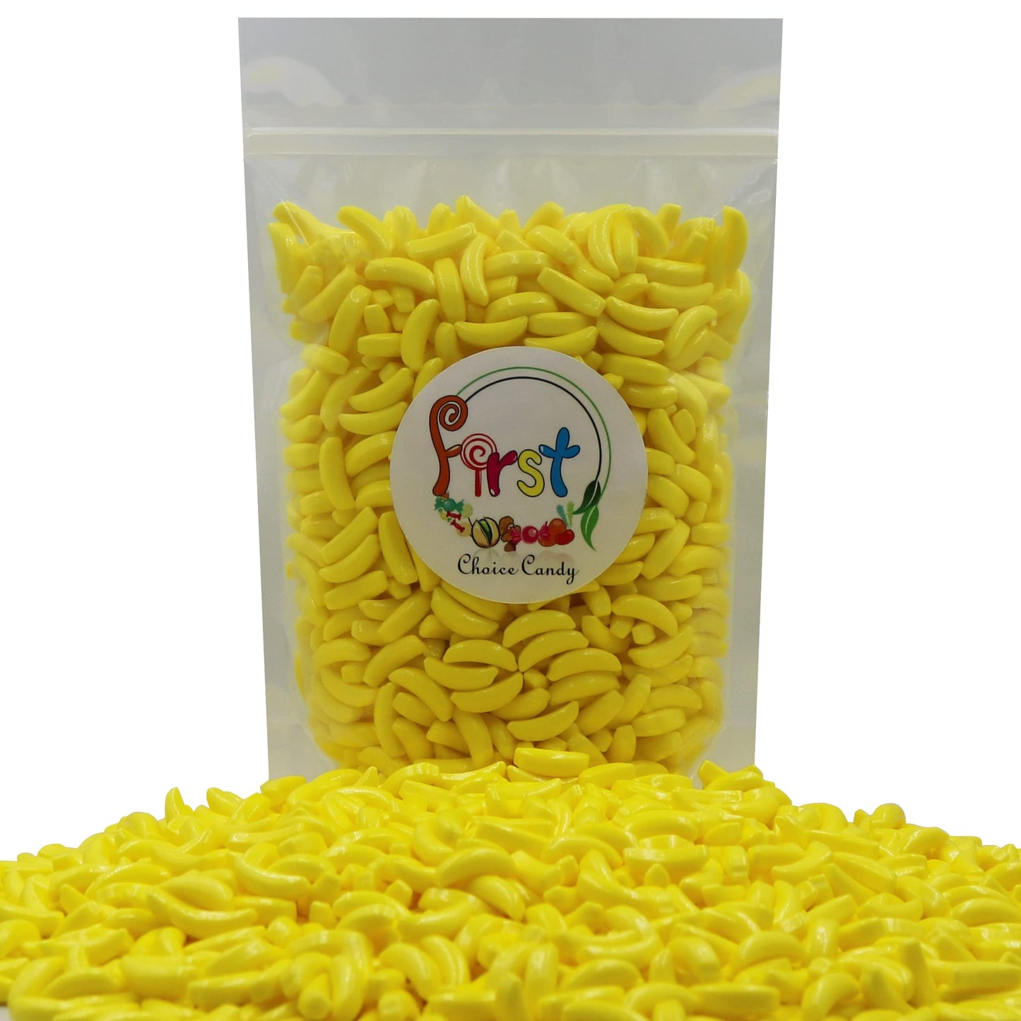 Firstchoicecandy Silly Banana Heads Classic Hard Candy (Yellow, 5 Pound)
